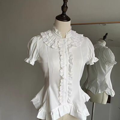 哥特lolita短袖衬衣内搭