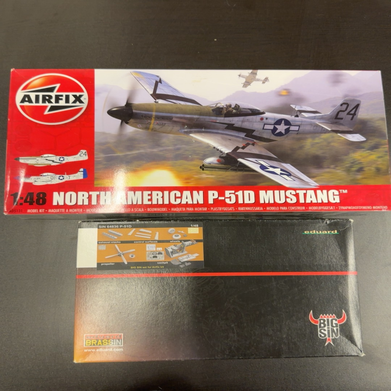 Airfix 空修 绝版 05131 1/48 P-51D Mustang 战斗机模型套件，