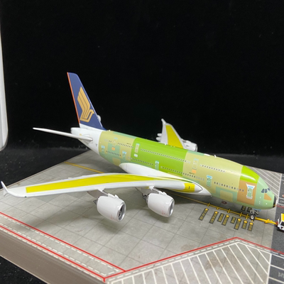 1：400 PH 新加坡航空 空客A380-800 编号F-WWST，绿皮工程样机