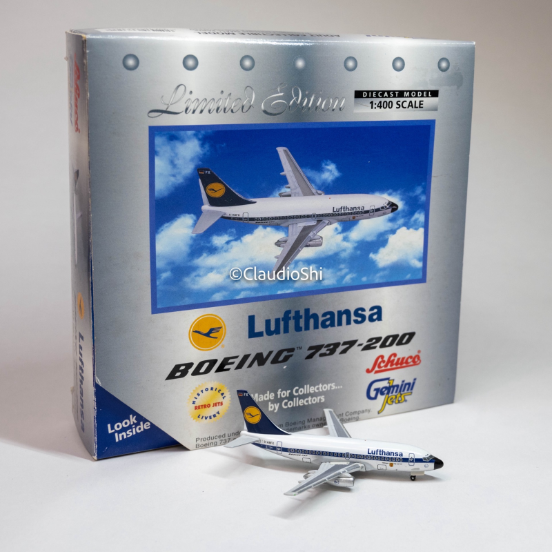 GeminiJets（GJ） 1/400 Lufthansa 汉莎航空 737-200 D-ABFX 稀