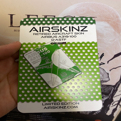 Airskinz 0214编号飞机蒙皮 A319生日礼物德国 Germania 航空在20