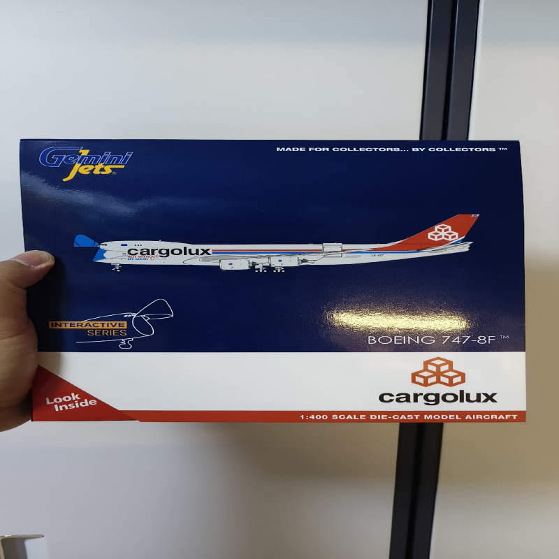GJ GJCLX1954 1/400 卢森堡货运航空 波音747-8F LX-VCF 口罩全