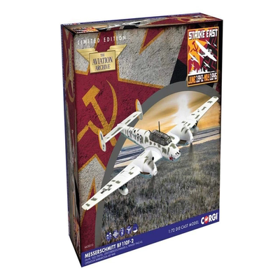 CORGI 狗仔 1/72 AA38510 BF110F-2雪地涂装东部前线空中行动1942