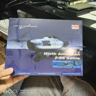 HM ha4319，美国F86佩刀战斗机，现代德国空军涂装，1961，柜蔵