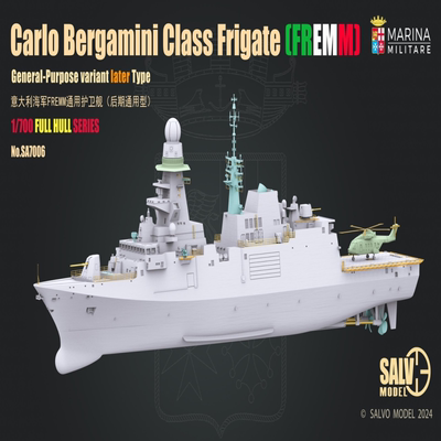 SA7006 SALVO MODEL 1/700 意大利海军FREMM护卫舰后期GP型全底