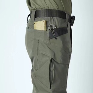 新款战术裤男夏薄款户外野营作训裤军绿色军迷执行官作战裤子宽松