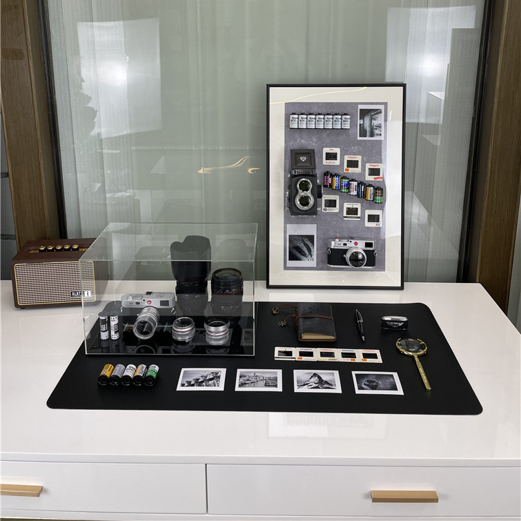 样板间书房书桌放大镜耳机望远镜摆件道具家居设计装饰品简约现代