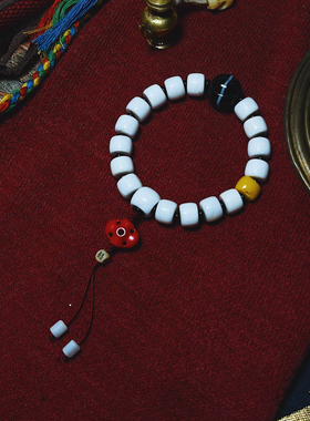 承李李原创设计风蜜蜡药师珠手串