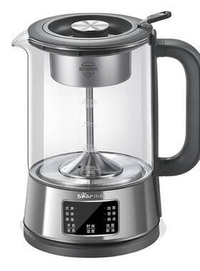 官方小熊煮茶器ZCQ-D12L6家用煮茶壶喷淋式全自动316泡茶壶办公室