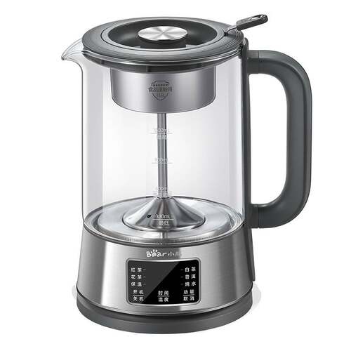 官方小熊煮茶器ZCQ-D12L6家用煮茶壶喷淋式全自动316泡茶壶办公室