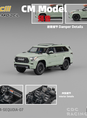 CM Model 丰田 Toyota 红杉 青色 合金 1:64