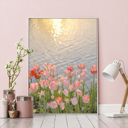 郁金香钻石画2025新款客厅卧室花卉满钻粘贴钻十字绣手工diy小件