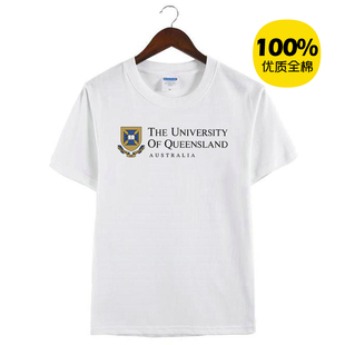 新款昆士兰大学Queensland昆大周边纪念衫衣服圆领短袖半袖T恤