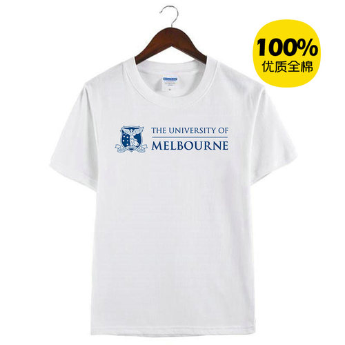 新款墨尔本大学Melbourne澳洲墨大周边纪念衫纯棉衣服圆领短袖半