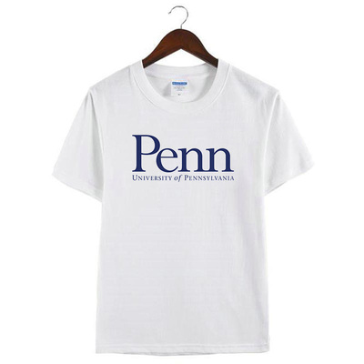新款UPenn宾夕法尼亚大学短袖美国宾大周边T恤定制纪念衫男女纯棉