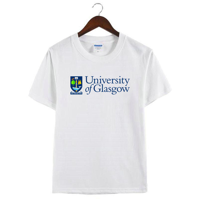 新款格拉斯哥大学Glasgow格大周边纯棉纪念衫男女短袖半袖T恤衣服