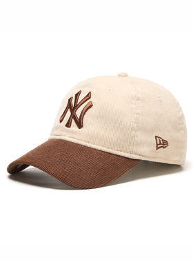 NewEra纽亦华棒球太阳帽卡其色NY男女MLB棒球帽子遮阳14450296
