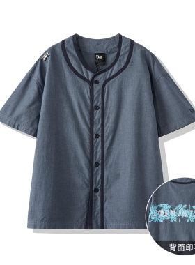 New Era纽亦华2025新款复短袖棒球服JERSEY衬衫13095696