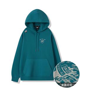 New Era纽亦华NY橄榄绿刺绣卫衣连帽拉链外套男女开衫 13350905