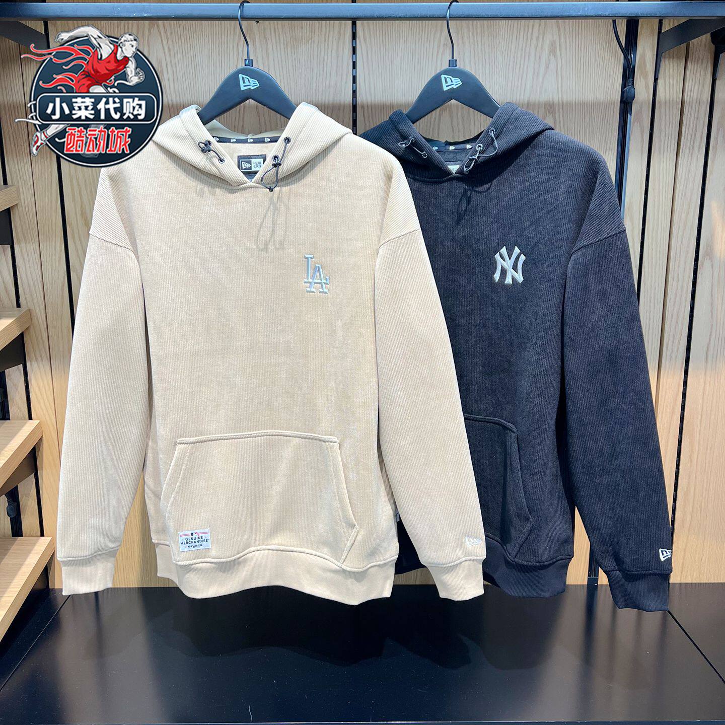 New Era纽亦华2025新款男女MLB针织套头连帽衫14726540 14726541