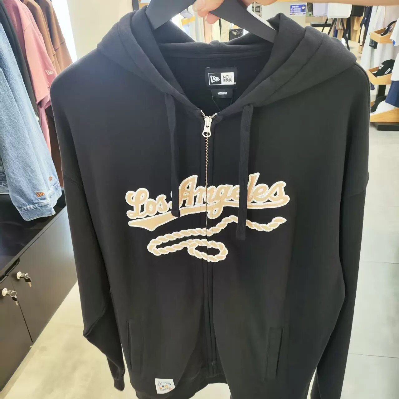 New Era纽亦华2025秋新MLB连帽卫衣印花男女潮14726678 14726679