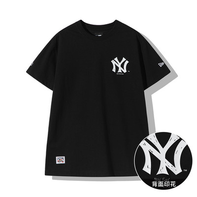 NewEra纽亦华男女情侣印花短袖