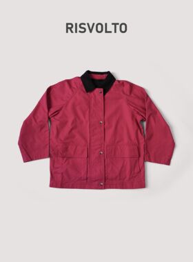 RISVOLTO|巴恩圣诞休闲极简复古工装时尚外套设计师款韩版-6395