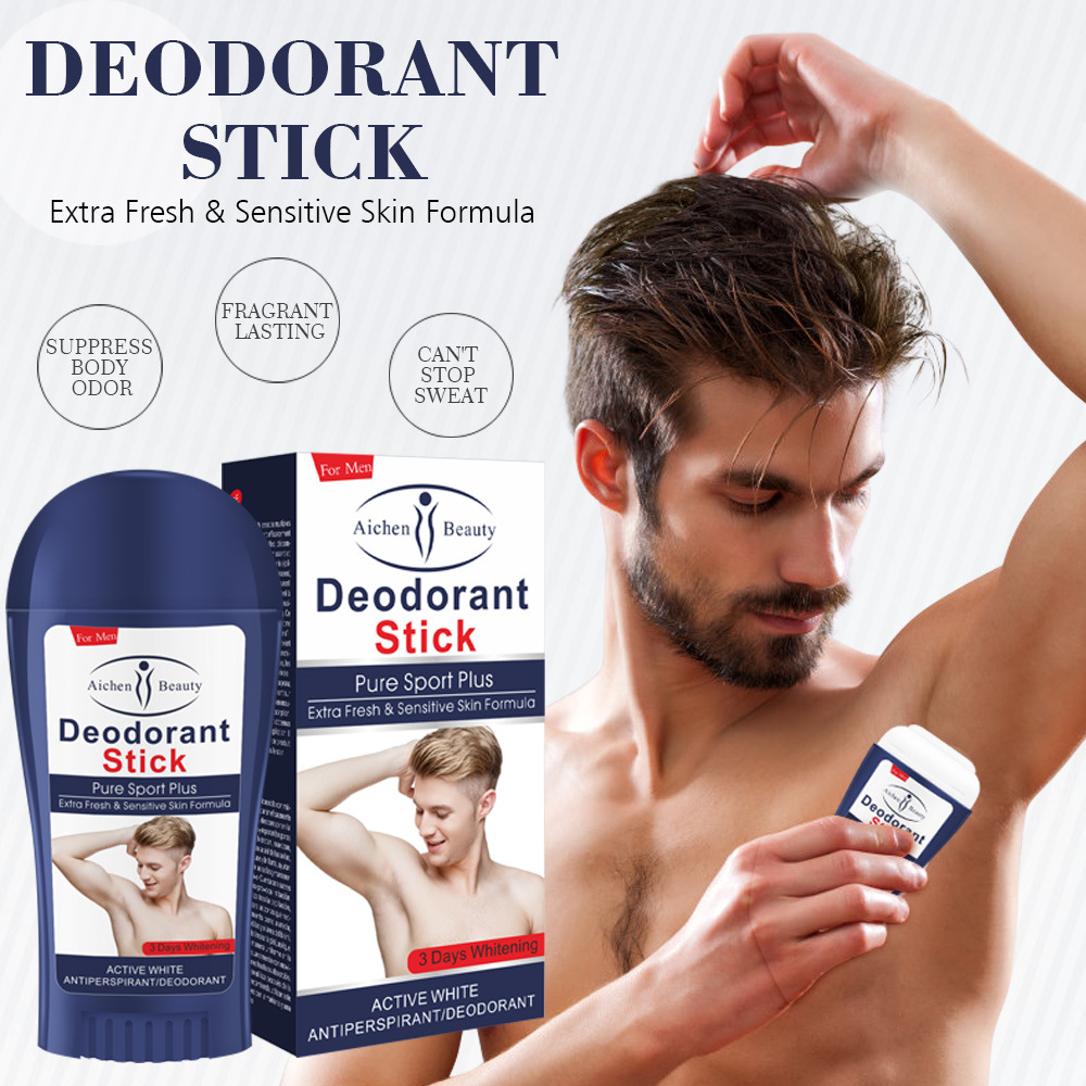 英文版Men Deodorant stick男士香体棒祛淡化异味腋下清爽膏50g