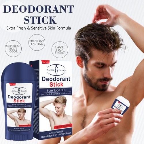 英文版Men Deodorant stick男士香体棒祛淡化异味腋下清爽膏50g