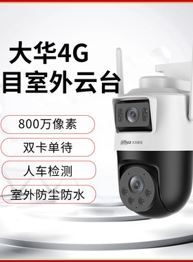 大华黑白色4MM4G全网通防水防尘