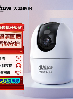 大华500万超清室内WiFi摄像头人形追踪360度云台旋转球机室外防水