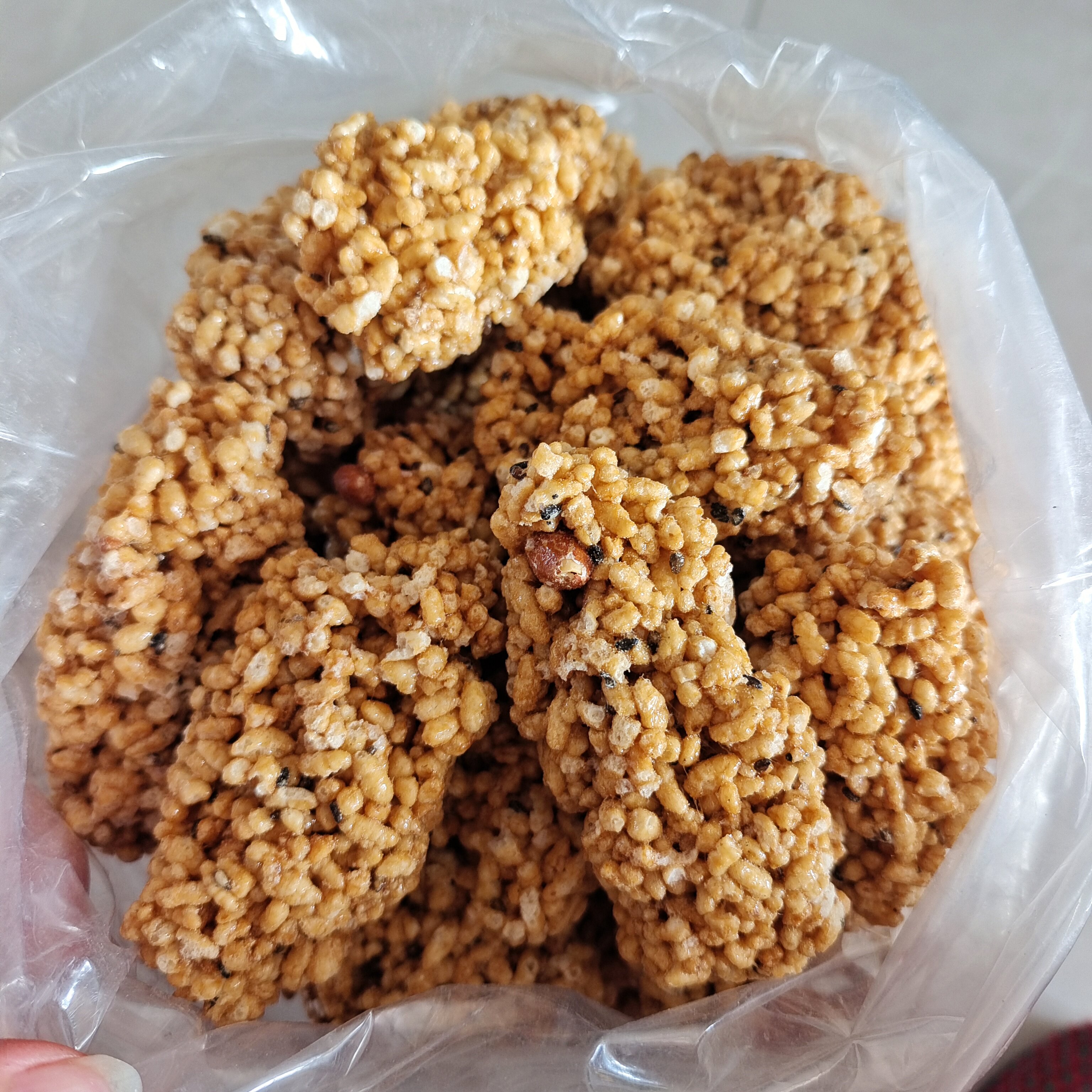 安徽舒城特产农家自制手工红薯炒米糖传统糕点年货零食米花糖