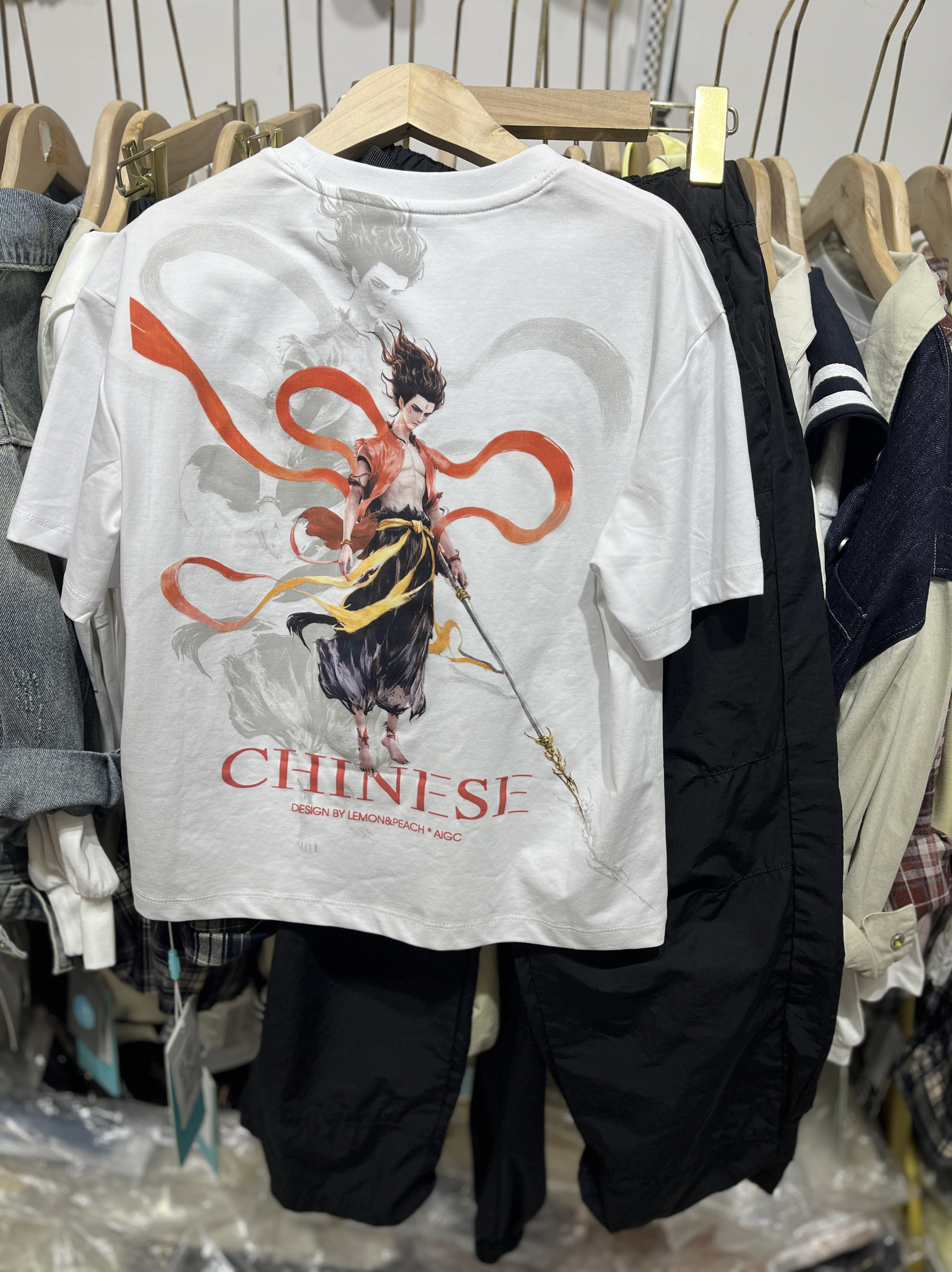 男童2025新款儿童夏季短袖上衣中大童酷帅薄款魔童哪吒印花T恤潮