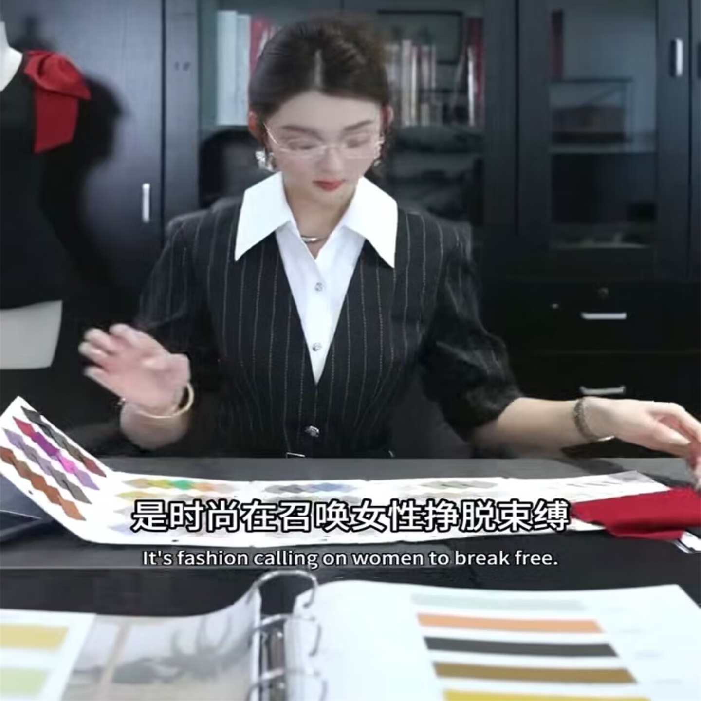 韩版法式条纹假两件连衣裙潮