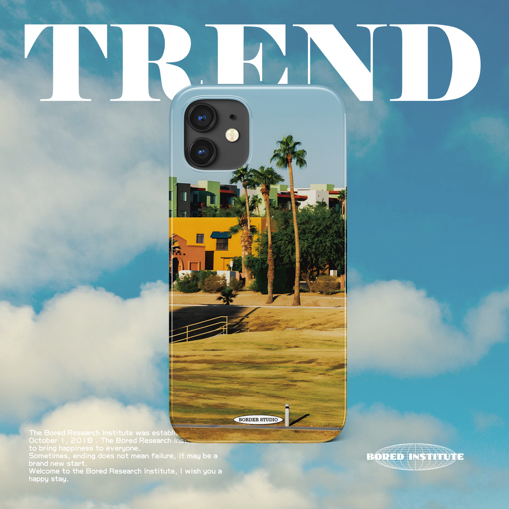 原创欧美小众椰树风景复古