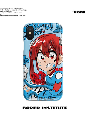 JUN二次元插画街头复古潮适用于IPhone7/8p/11/12/13pro/Xs/14/15/16菲林手机壳imd硅胶软壳小米华为