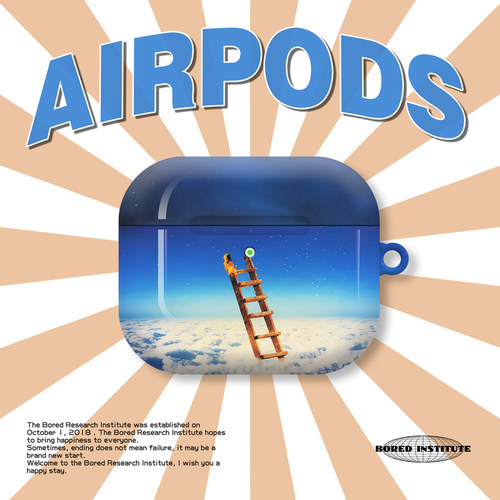 TravisScott封面天堂阶梯嘻哈潮复古适用于AirPods3代耳机壳AirPodsPro第二代/一代保护套光面硬壳AirPods4代