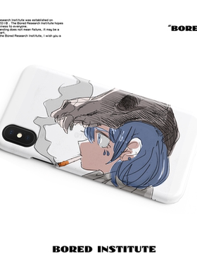 ins风情侣魔法少女潮流插画街头适用于IPhoneX/XR/11/12/13/14/15菲林手机壳imd硅胶软壳小米华为