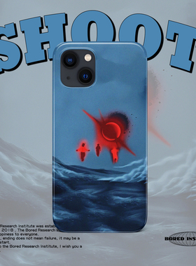 复古噪点红色简约ins风潮流嘻哈虚幻梦幻适用于苹果IPhone15/14plus/13pro/12/11/16/16pro菲林手机壳IMD软壳