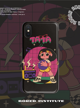 美式潮流插画动漫可爱适用苹果IPhone7/8p/X/XS/XR/11/12/14/15/16菲林手机壳imd硅胶软壳小米华为