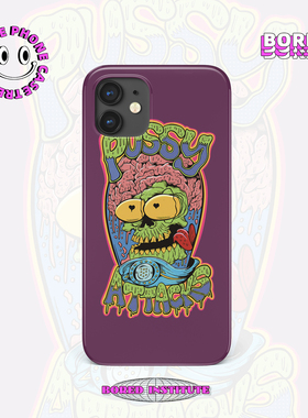 美式嘻哈猎奇插画骷髅紫色适用于IPhone7/8p/X/XS/XR/12/13/14/15/16promax菲林手机壳imd硅胶软壳小米华为