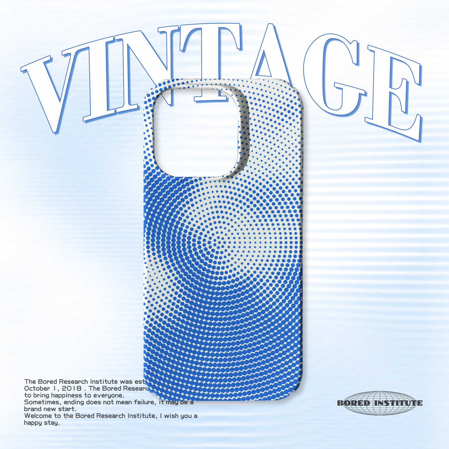 天空波点波普艺术小众天蓝色潮流适用于苹果IPhone15/14plus/13pro/12/16/16promax/17菲林磁吸手机壳IMD软壳