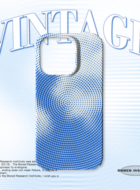 天空波点波普艺术小众天蓝色潮流适用于苹果IPhone15/14plus/13pro/12/16/16promax/17菲林磁吸手机壳IMD软壳