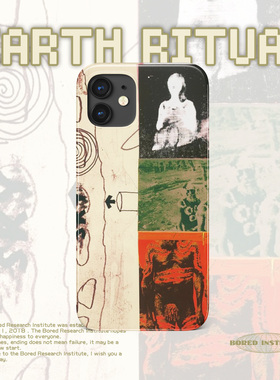 复古小众欧美原创美式拼接版画适用于苹果IPhoneX/11/12/13/14/15/16菲林手机壳imd硅胶软壳小米华为