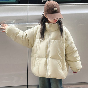 女童羽绒服冬装外套2025新款大童女装冬季加厚棉服儿童秋冬款棉衣