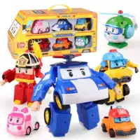 Hộp quà tinh tế Poli cảnh sát xe biến dạng đồ chơi biến dạng robot Perry Cảnh sát cứu hộ đội xe đồ chơi trẻ em - Khác đồ chơi cho bé 6 tháng