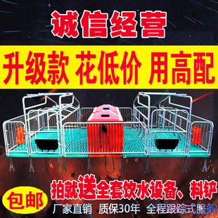 包邮 母猪产床保育床一体复合两用大猪用限位栏分娩仔猪栏养猪设备