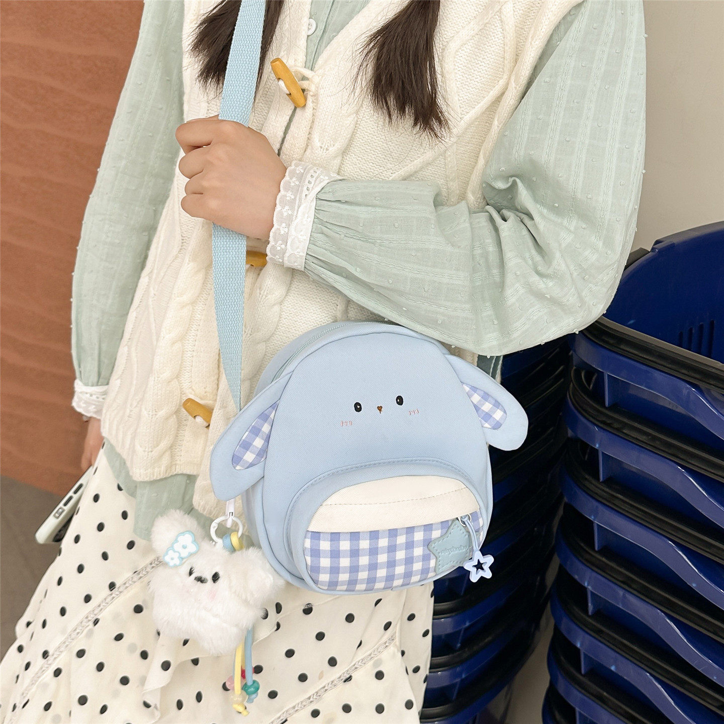 专柜正品日系ins可爱少女小包包女小清新休闲百搭斜挎包学生手机