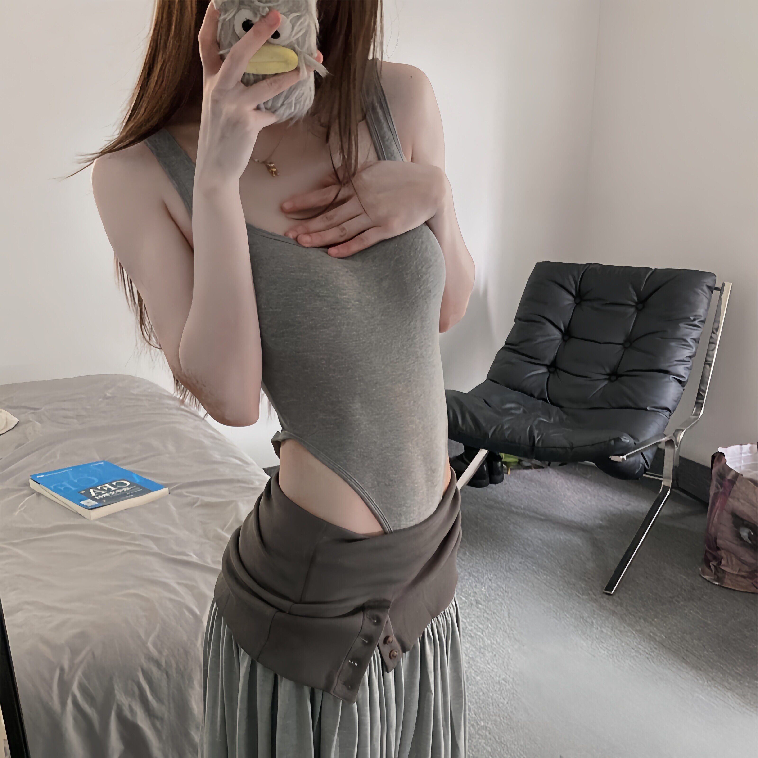 专柜正品夏季穿搭辣妹纯欲风性感露背连体衣上衣中长款半身裙女中