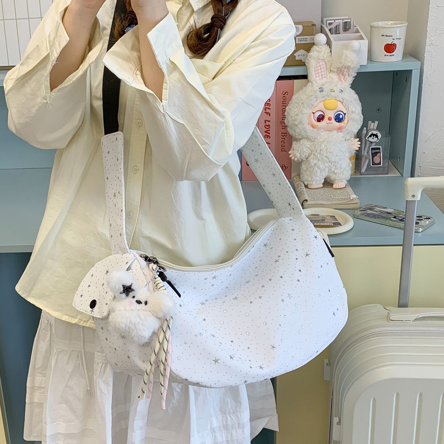 专柜正品布包女大容量初中生女生单肩包手提小挎包小学生上课百搭